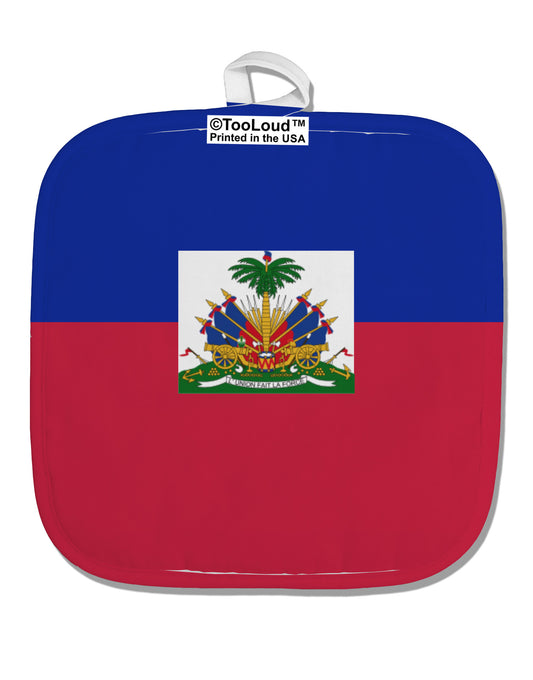 Haiti Flag AOP White Fabric Pot Holder Hot Pad All Over Print-Pot Holder-TooLoud-White-Davson Sales