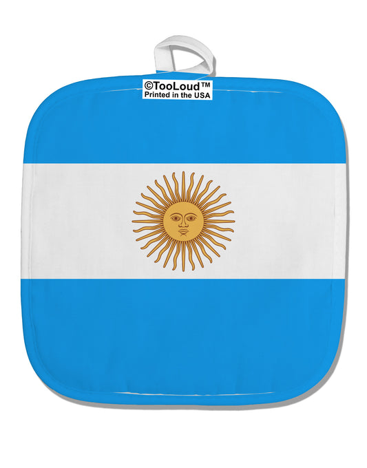 Argentina Flag AOP White Fabric Pot Holder Hot Pad All Over Print-Pot Holder-TooLoud-White-Davson Sales