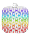 Chakra Flower of Life on White White Fabric Pot Holder Hot Pad All Over Print-Pot Holder-TooLoud-White-Davson Sales