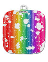 Splatter AOP - Rainbow White Fabric Pot Holder Hot Pad All Over Print-Pot Holder-TooLoud-White-Davson Sales