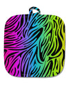 Rainbow Zebra Print White Fabric Pot Holder Hot Pad All Over Print-Pot Holder-TooLoud-White-Davson Sales