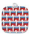 Republican Symbol All Over White Fabric Pot Holder Hot Pad All Over Print-Pot Holder-TooLoud-White-Davson Sales