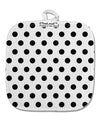 Black Polka Dots on White White Fabric Pot Holder Hot Pad All Over Print by TooLoud-Pot Holder-TooLoud-White-Davson Sales