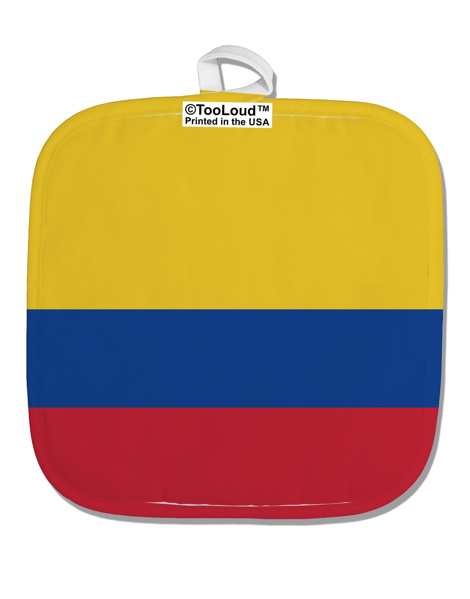 Colombia Flag AOP White Fabric Pot Holder Hot Pad All Over Print-Pot Holder-TooLoud-White-Davson Sales