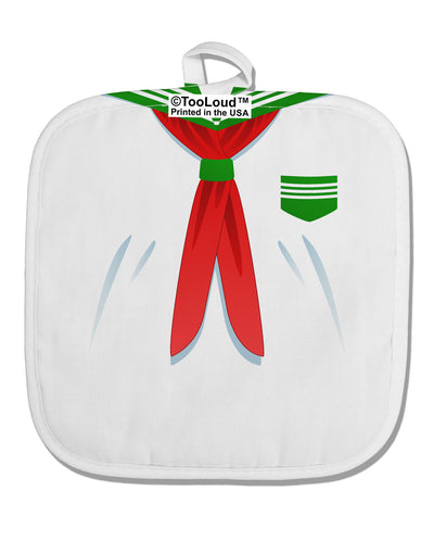 School Uniform Costume - Green White Fabric Pot Holder Hot Pad All Over Print-Pot Holder-TooLoud-White-Davson Sales