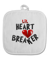 Lil Heart Breaker White Fabric Pot Holder Hot Pad-Pot Holder-TooLoud-White-Davson Sales