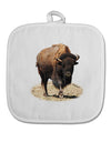 Strong Bison Cutout White Fabric Pot Holder Hot Pad-Pot Holder-TooLoud-White-Davson Sales