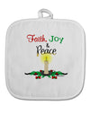 Christmas Candle with Text White Fabric Pot Holder Hot Pad-Pot Holder-TooLoud-White-Davson Sales