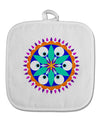 Evil Eye Protection Mandala White Fabric Pot Holder Hot Pad by TooLoud-TooLoud-White-Davson Sales