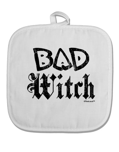 Bad Witch Distressed White Fabric Pot Holder Hot Pad-Pot Holder-TooLoud-White-Davson Sales