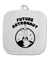 Future Astronaut White Fabric Pot Holder Hot Pad-Pot Holder-TooLoud-White-Davson Sales