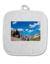 Colorado Landscape Ruins White Fabric Pot Holder Hot Pad-Pot Holder-TooLoud-White-Davson Sales