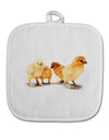 Cute Chicks White Fabric Pot Holder Hot Pad-Pot Holder-TooLoud-White-Davson Sales