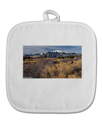 Mountain Forest Park White Fabric Pot Holder Hot Pad by TooLoud-Pot Holder-TooLoud-White-Davson Sales