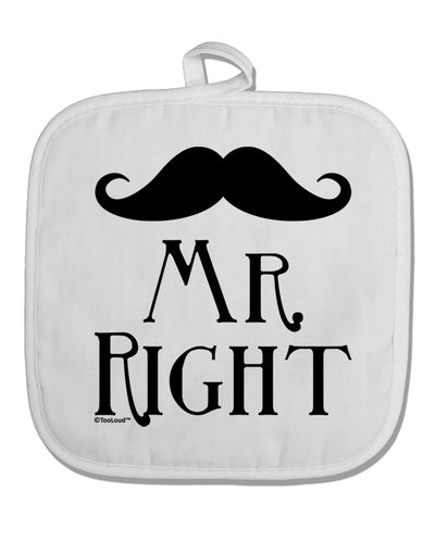 '- Mr Right White Fabric Pot Holder Hot Pad-Pot Holder-TooLoud-White-Davson Sales