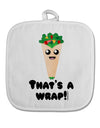 Thats A Wrap Cute Wrap White Fabric Pot Holder Hot Pad-Pot Holder-TooLoud-White-Davson Sales