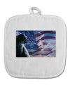 All American Cat White Fabric Pot Holder Hot Pad by TooLoud-Pot Holder-TooLoud-White-Davson Sales