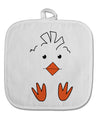 TooLoud Cute Easter Chick Face White Fabric Pot Holder Hot Pad-PotHolders-TooLoud-Davson Sales
