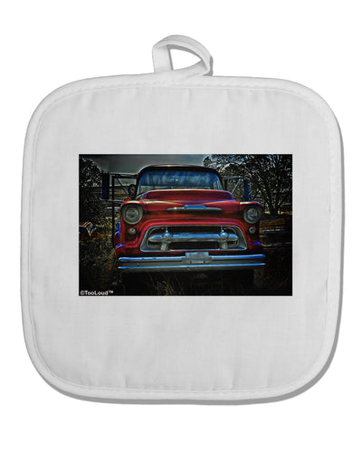 Vintage Truck White Fabric Pot Holder Hot Pad by TooLoud-Pot Holder-TooLoud-White-Davson Sales