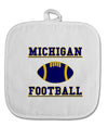 Michigan Football White Fabric Pot Holder Hot Pad by TooLoud-Pot Holder-TooLoud-White-Davson Sales