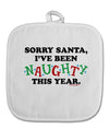 I've Been Naughty This Year White Fabric Pot Holder Hot Pad-Pot Holder-TooLoud-White-Davson Sales