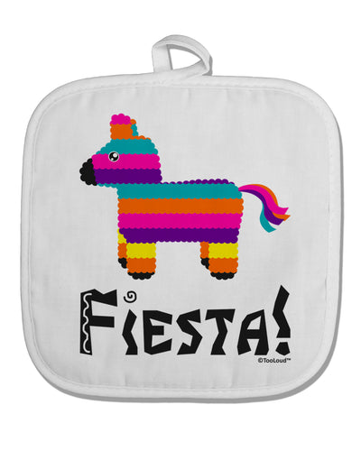 Colorful Pinata Design - Fiesta White Fabric Pot Holder Hot Pad by TooLoud-Pot Holder-TooLoud-White-Davson Sales