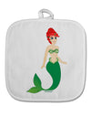 Mermaid Design - Green White Fabric Pot Holder Hot Pad-Pot Holder-TooLoud-White-Davson Sales