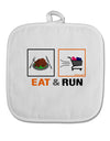 Eat & Run Black Friday White Fabric Pot Holder Hot Pad-Pot Holder-TooLoud-White-Davson Sales