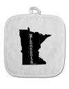 Minnesota - United States Shape White Fabric Pot Holder Hot Pad-Pot Holder-TooLoud-White-Davson Sales