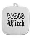 Basic Witch Distressed White Fabric Pot Holder Hot Pad-Pot Holder-TooLoud-White-Davson Sales