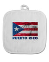 Distressed Puerto Rico Flag White Fabric Pot Holder Hot Pad-Pot Holder-TooLoud-White-Davson Sales