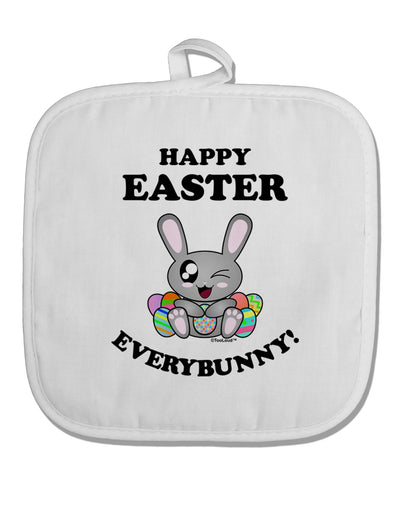 Happy Easter Everybunny White Fabric Pot Holder Hot Pad-Pot Holder-TooLoud-White-Davson Sales