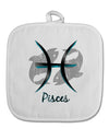 Pisces Symbol White Fabric Pot Holder Hot Pad-Pot Holder-TooLoud-White-Davson Sales