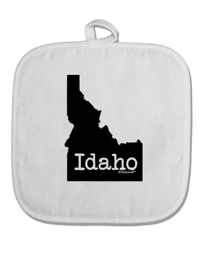 Idaho - United States Shape White Fabric Pot Holder Hot Pad-Pot Holder-TooLoud-White-Davson Sales