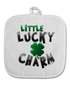 Little Lucky Charm White Fabric Pot Holder Hot Pad-Pot Holder-TooLoud-White-Davson Sales