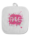 Rave Splatter Pink White Fabric Pot Holder Hot Pad-Pot Holder-TooLoud-White-Davson Sales