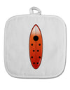 Ladybug Surfboard White Fabric Pot Holder Hot Pad by TooLoud-Pot Holder-TooLoud-White-Davson Sales