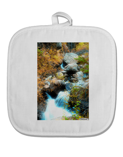 Rockies Waterfall White Fabric Pot Holder Hot Pad-Pot Holder-TooLoud-White-Davson Sales