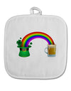 End Of The Rainbow - Beer White Fabric Pot Holder Hot Pad-Pot Holder-TooLoud-White-Davson Sales