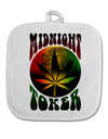 Midnight Toker Marijuana White Fabric Pot Holder Hot Pad-Pot Holder-TooLoud-White-Davson Sales