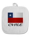 Chile Flag White Fabric Pot Holder Hot Pad-Pot Holder-TooLoud-White-Davson Sales