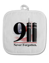 911 Never Forgotten White Fabric Pot Holder Hot Pad-Pot Holder-TooLoud-White-Davson Sales