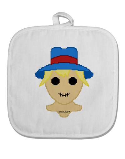 Cute Pixel Scarecrow White Fabric Pot Holder Hot Pad-Pot Holder-TooLoud-White-Davson Sales