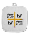 Charlie Charlie Challenge - Funny White Fabric Pot Holder Hot Pad-Pot Holder-TooLoud-White-Davson Sales