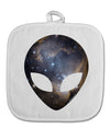 Extraterrestrial Face - Space #1 White Fabric Pot Holder Hot Pad by TooLoud-Pot Holder-TooLoud-White-Davson Sales