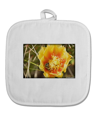 Bee Cactus White Fabric Pot Holder Hot Pad-Pot Holder-TooLoud-White-Davson Sales