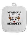 Mommy's Lil Reindeer Boy White Fabric Pot Holder Hot Pad-Pot Holder-TooLoud-White-Davson Sales