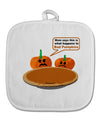 Bad Pumpkins White Fabric Pot Holder Hot Pad-Pot Holder-TooLoud-White-Davson Sales