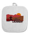 Pro Beer Runner Man White Fabric Pot Holder Hot Pad-Pot Holder-TooLoud-White-Davson Sales