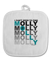 Find Molly Blue White Fabric Pot Holder Hot Pad-Pot Holder-TooLoud-White-Davson Sales